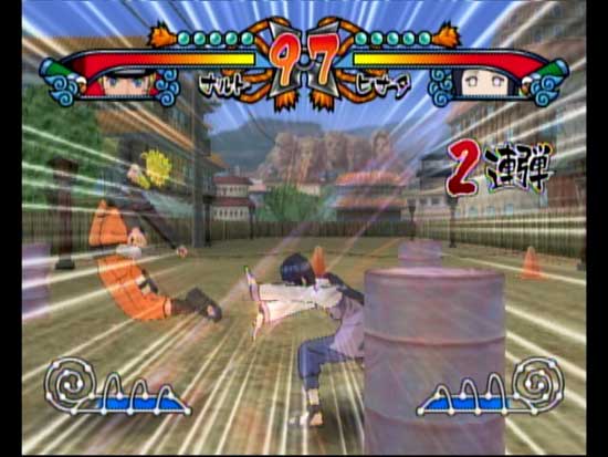 Knocking the new characters around in Naruto Shippuden: Gekitou Ninja Taisen EX 2 images