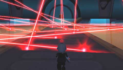 Silently treading through a museum in Secret Agent Clank images