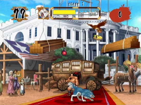 Mini games spliced into Samurai Shodown Anthology images