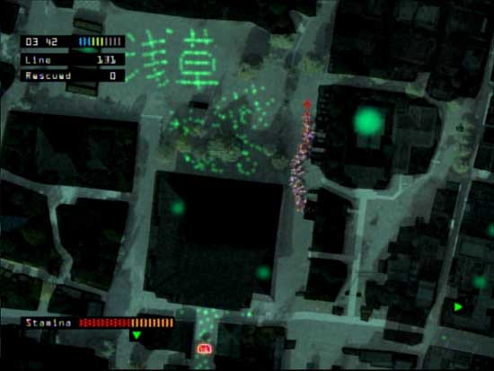 Dashing to the escape zone in the Last Guy images