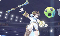 Pit And Wii Fit Trainer Play Volleyball In Super Smash Bros. Screenshots
