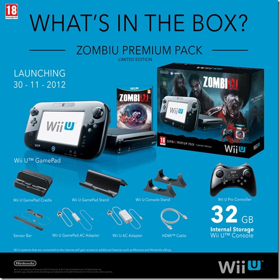 Skiën mond Pompeii Wii U ZombiU Premium Bundle For Europe Has All This Inside It - Siliconera