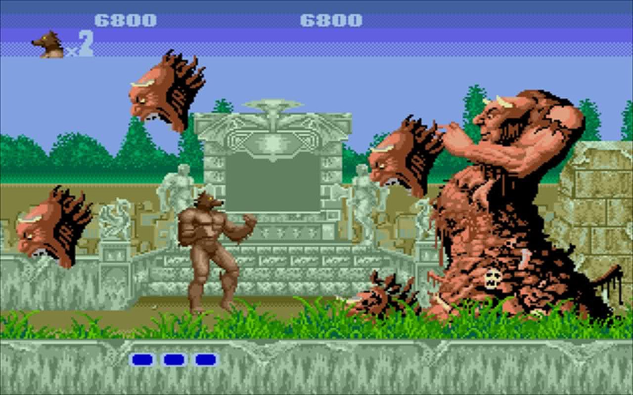 Игры на двоих монстр. Altered Beast сега. Игра на Sega Altered Beast. Altered Beast (1988).