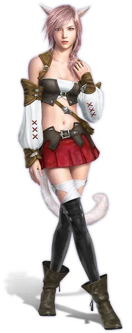 A Closer Look At Lightning Returns: Final Fantasy XIII's Miqo'te Outfit