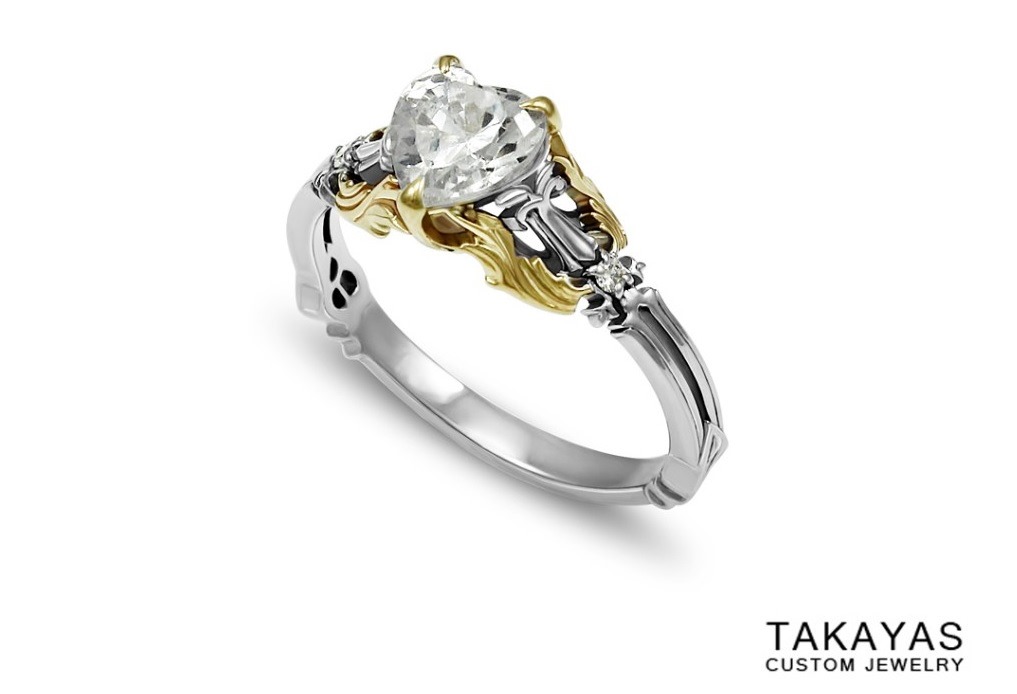 kijk in boeket Modderig Kingdom Hearts Engagement Ring Incorporates The Oathkeeper Design -  Siliconera