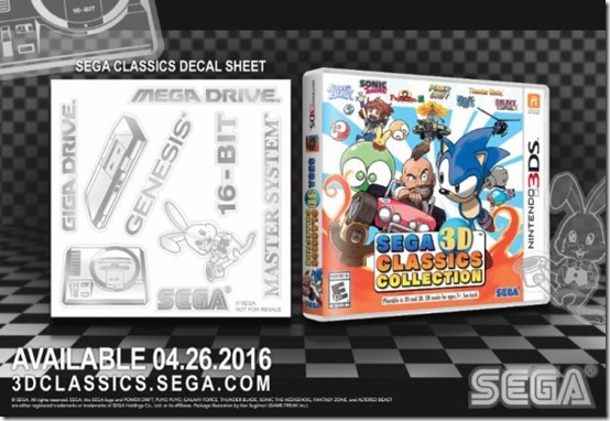 sega 3d classics collection decals