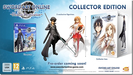 Europe S Sword Art Online Hollow Realization Collector S Edition Also Comes With Kirito And Asuna Siliconera