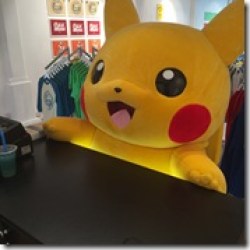 Giant Pikachu Checkout Counter