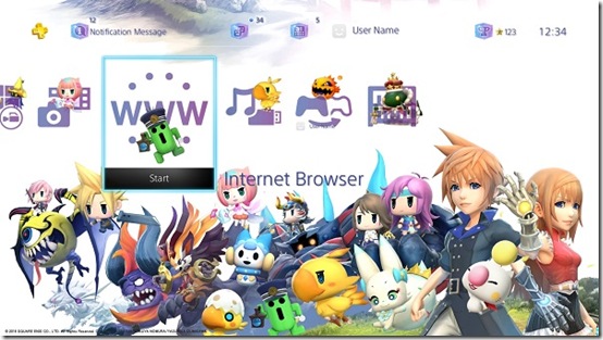 World of Final Fantasy PS4 Theme