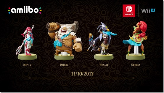 Zelda: Breath of the Wild's Champions amiibo Release November 10