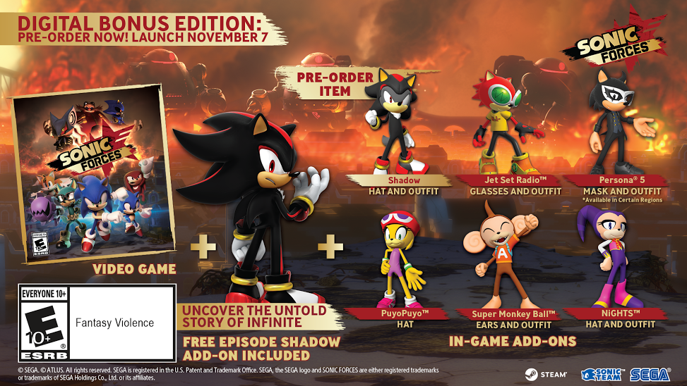  Sonic Forces: Bonus Edition - Xbox One : Sonic Forces - Bonus  Edition: Video Games