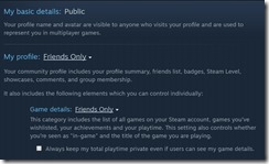 steam privacy