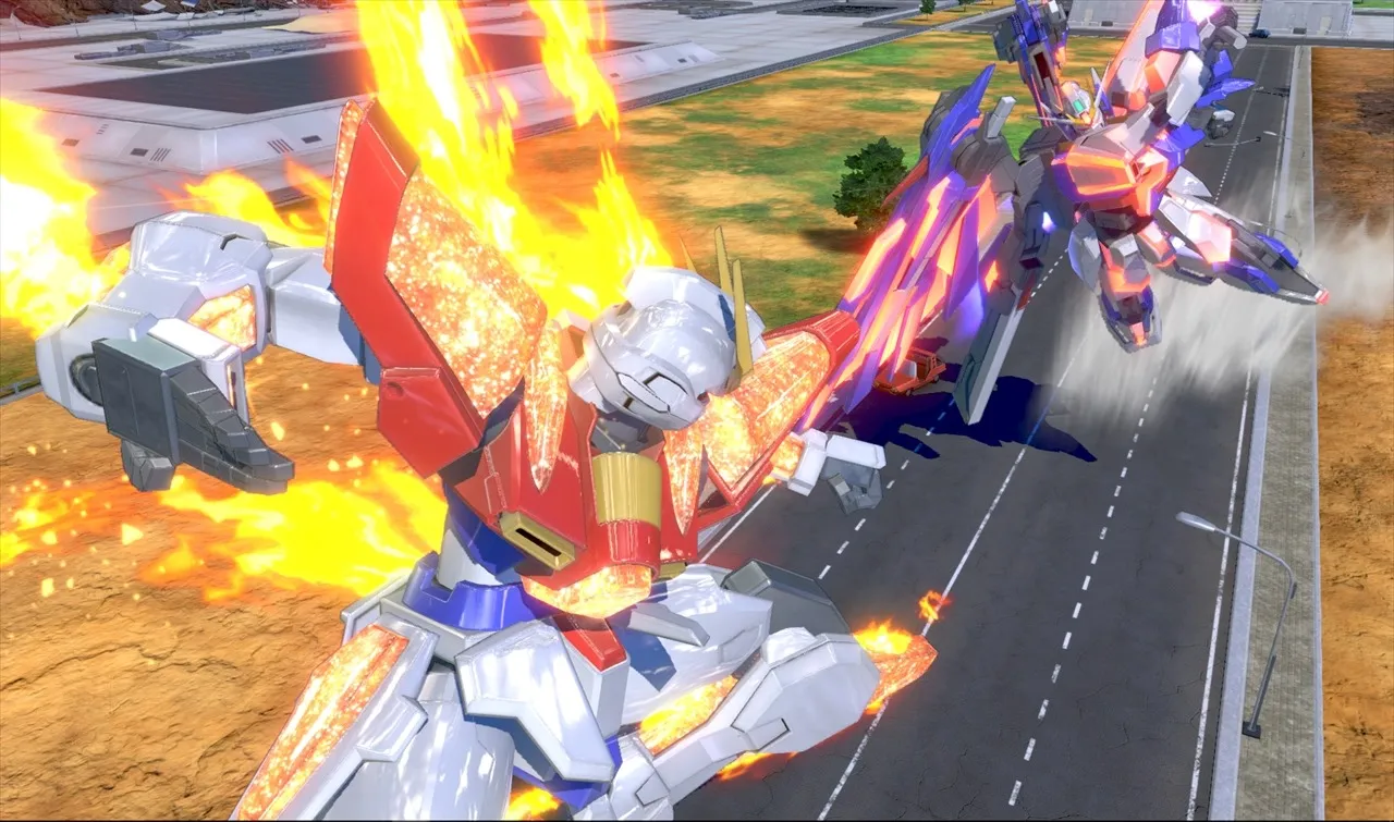 Gundam Extreme Vs 2 Screenshots Show Gundam Barbatos Try Burning Gundam Gundam Maxter Siliconera