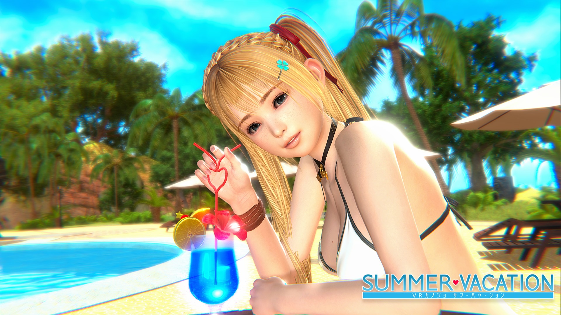 Blossom G Sprog VR Kanojo's Follow-Up Is Called Summer Vacation Featuring A Blonde  Twin-Tail On The Beach - Siliconera