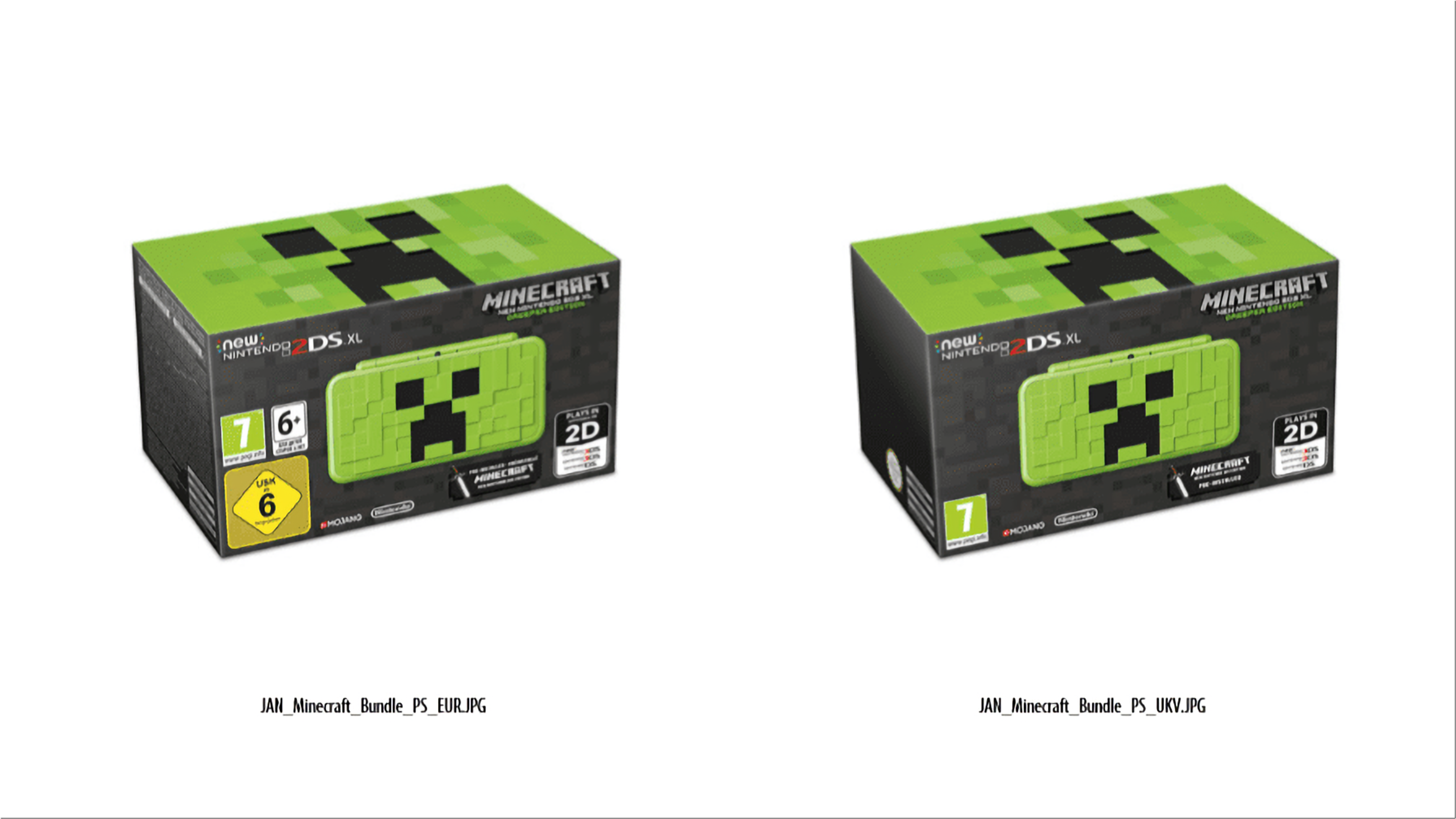 new nintendo 2ds xl minecraft creeper edition