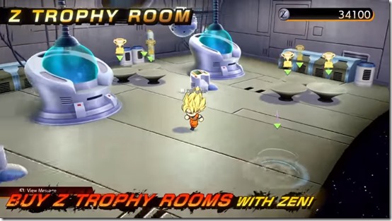 dragon ball fighterz z trophy room