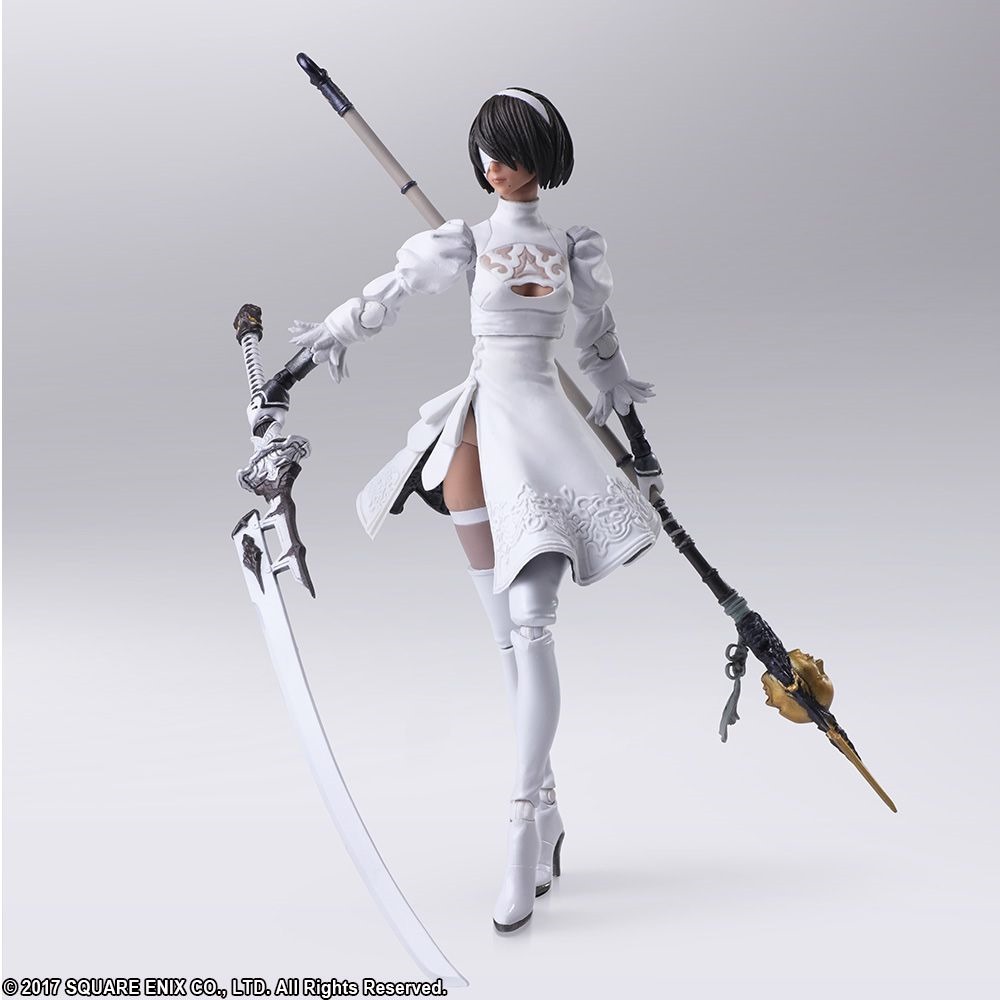 NieR: Automata 2B Statuette (Beastlord Weapon, White Outfit)