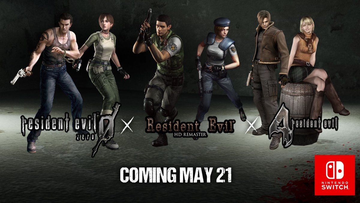 Three Resident Evil Nintendo Switch Ports Will Appear On May 21 19 Siliconera