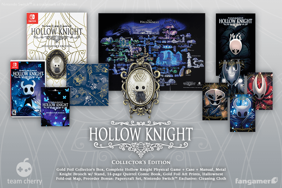 Hollow Knight Collector S Edition Includes A Map And A Brooch Siliconera