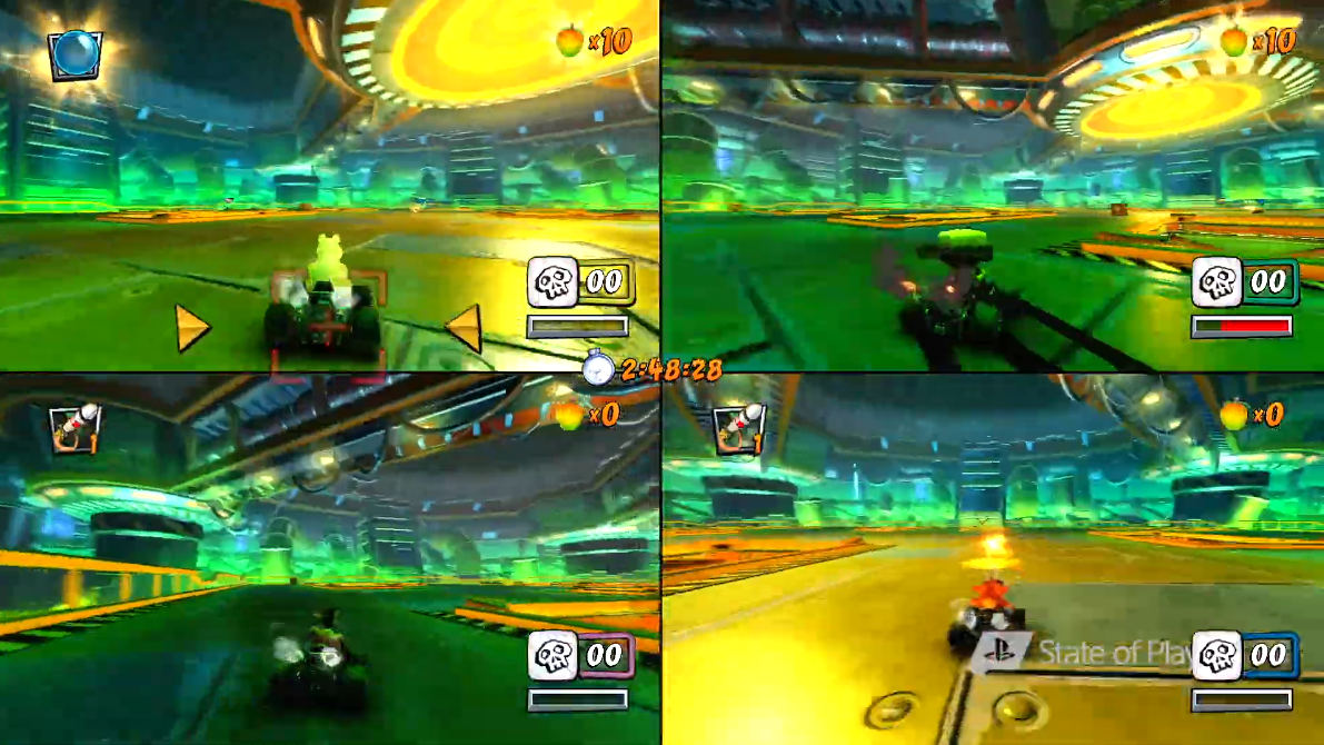Crash Team Racing Nitro-Fueled 4 Player LOCAL Gameplay (PS4) 