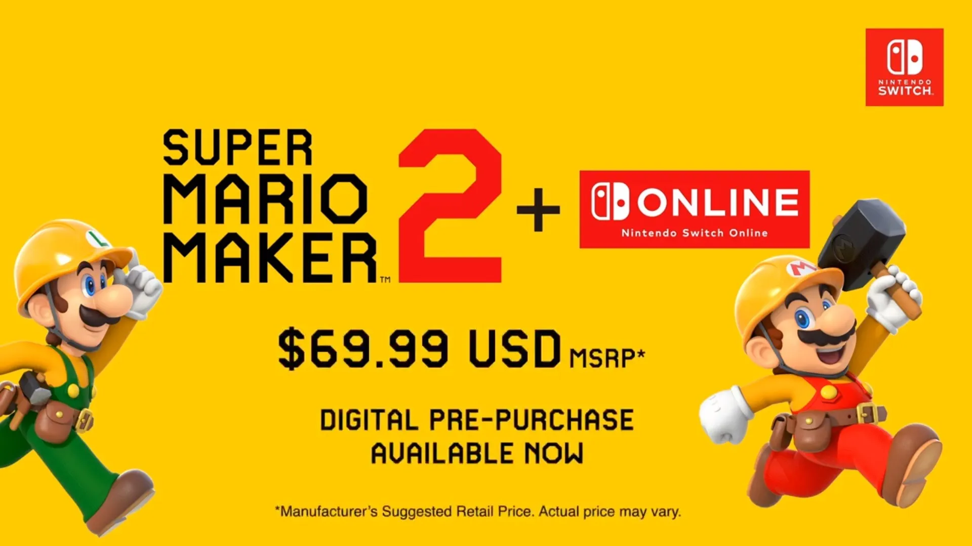 Super Mario Maker 2 Bundle Includes Nintendo Switch Online Subscription -  Siliconera