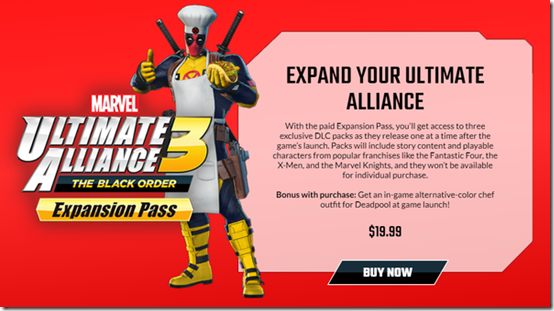marvel ultimate alliance 3 dlc