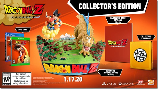 dragon ball z kakarot collectors edition