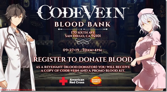 free code vein twitchcon blood drive