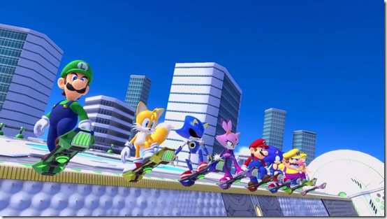 mario and sonic at the Tokyo 2020 Olympic Games