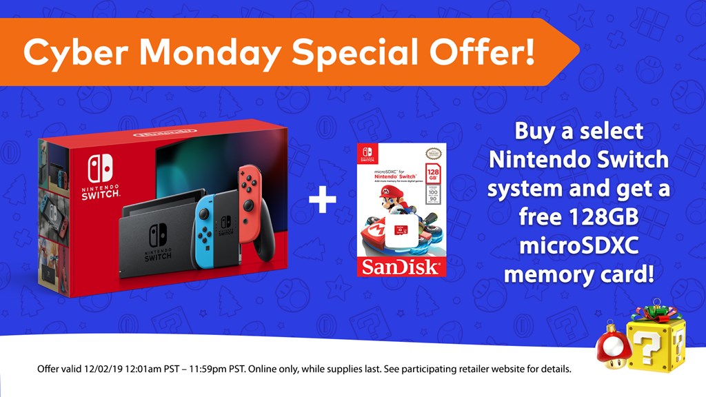 Nintendo Switch Cyber Monday 2019 Deal Includes A Microsd Card