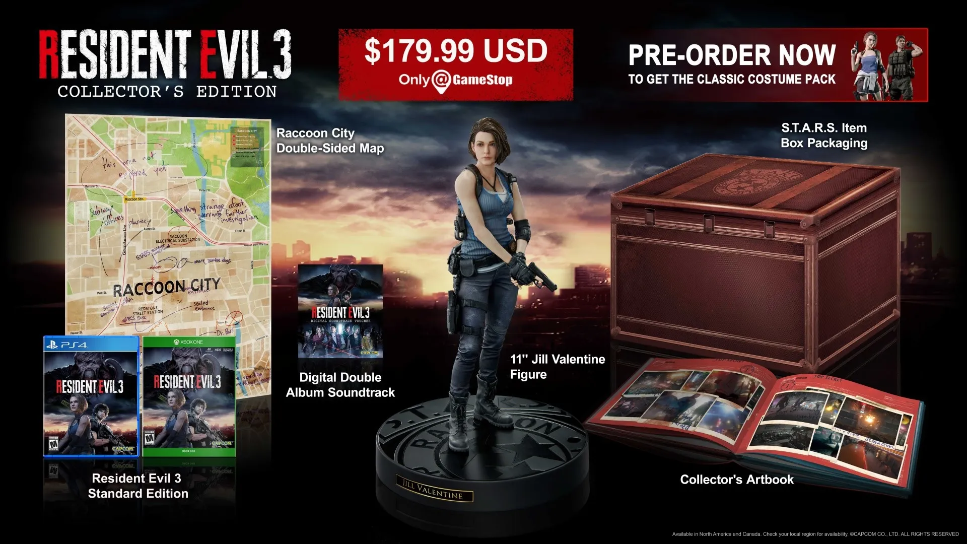 180 Resident Evil 3 Collectors Edition Will Only Be At Gamestop