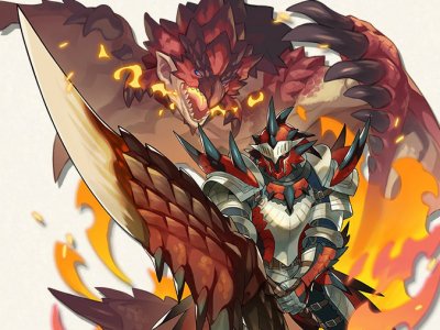 dragalia lost monster hunter rathalos armor set hunter berserker 1