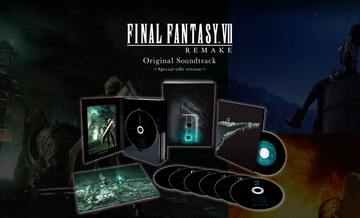 Final Fantasy VII Remake Soundtrack Package Design & Track List