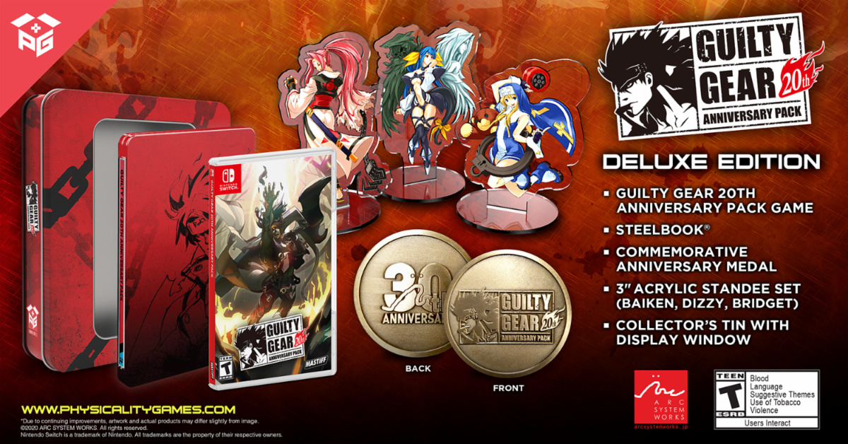guilty gear 20th anniversary pack