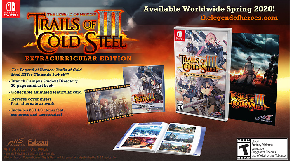 the legend of heroes trails of cold steel iii switch release date