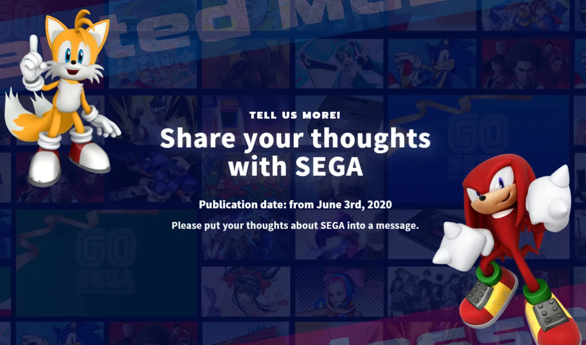 Sega 60th anniversary message