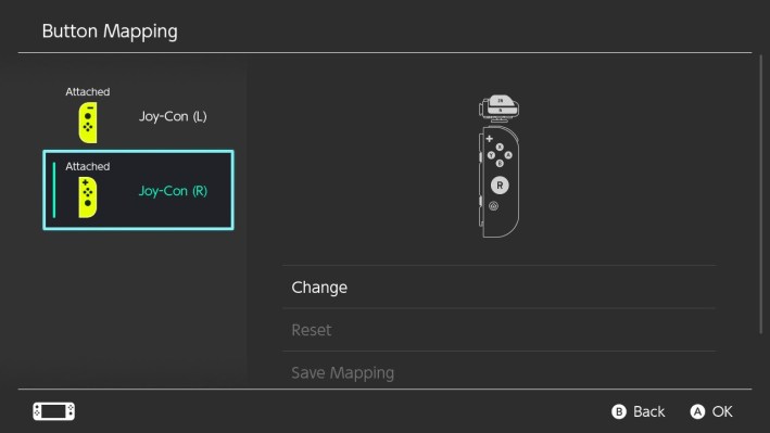 nintendo switch button mapping