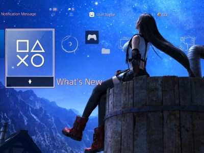 Final Fantasy VII Remake Tifa Dynamic Theme PS4