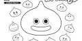 dragon quest coloring page slimes