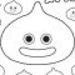 dragon quest coloring page slimes