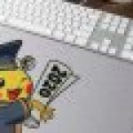 pikachu graduation playmat