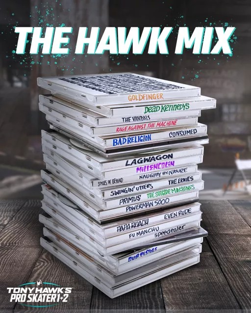 tony hawks pro skater soundtrack tease
