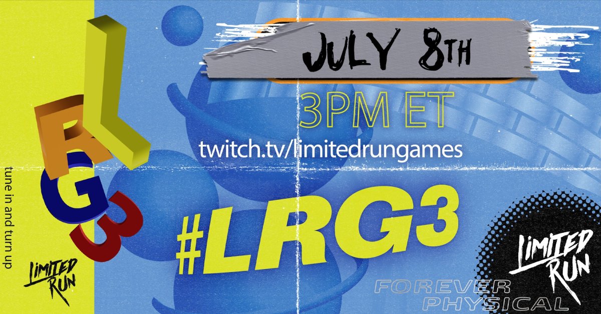 LRG3 2020 limited run games event