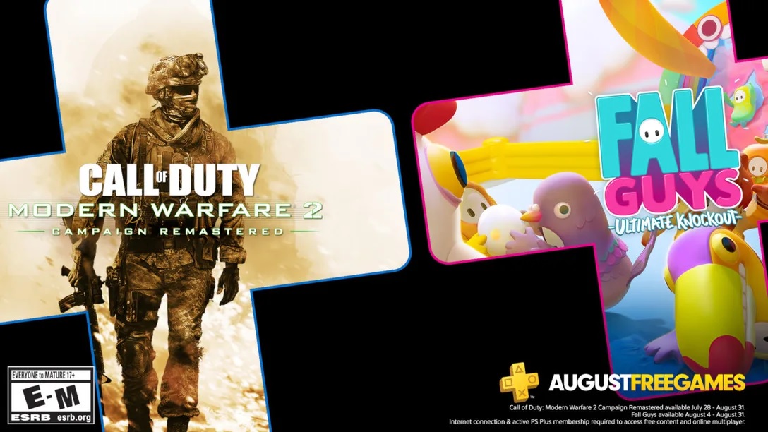 PlayStation Plus August 2020 Lineup Includes Fall Guys and COD: Modern Warfare 2