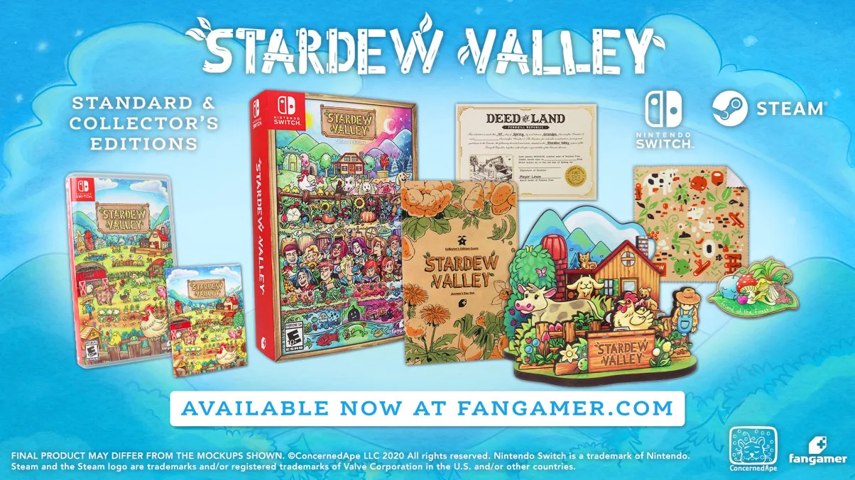 Stardew Valley Switch and PC Physical Copies Will Arrive in November | Nintendo-Switch-Spiele