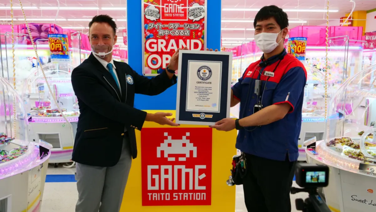 Taito Station Guinness World Record Claw Crane Machines