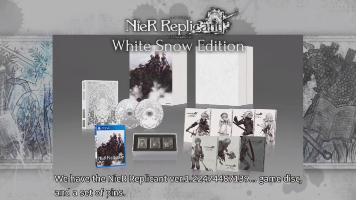 nier replicant white snow collector's edition