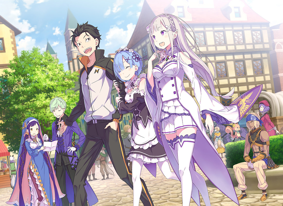 rezero prophecy of the throne key art