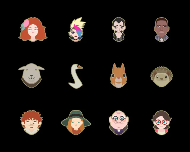 swery the good life face icons