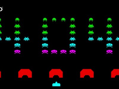 Taito website 404 Space Invaders
